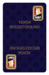 NBF kortstokk, blå