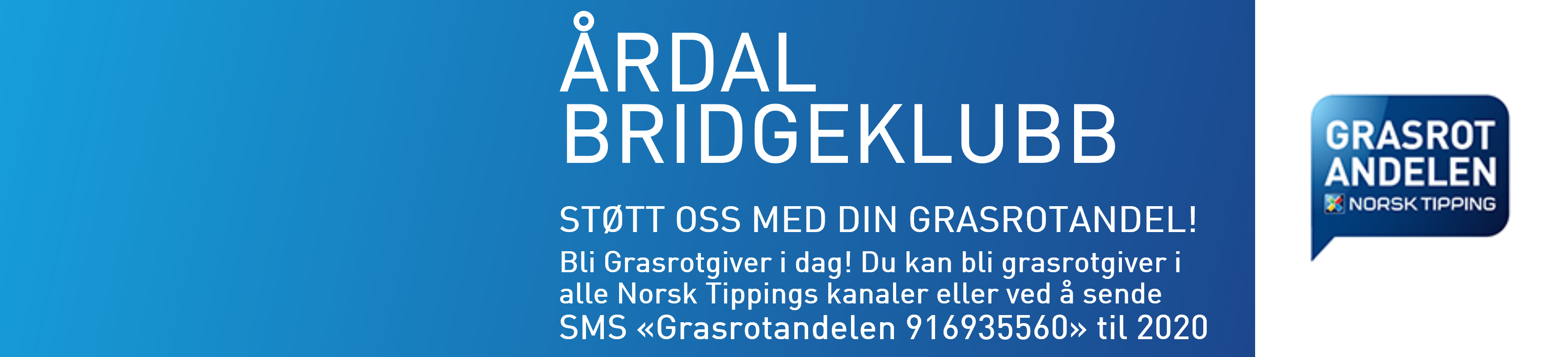 No kan du gje 5% av alt du tippar for til klubben :-)